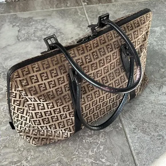 Fendi Zucchino Canvas tote bag Excellent - Picture 4 of 15